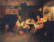 James Collinson Answering the Emigrant's Letter oil painting